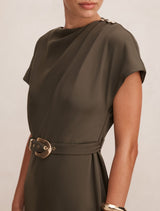 Kylee Button Neck Dress Forever New