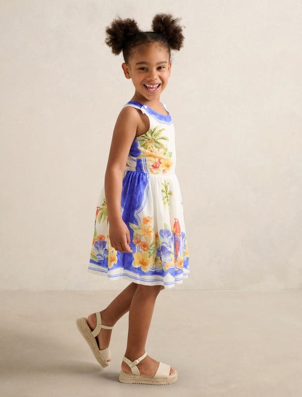 Piper Criss-Cross Back Girls Dress Forever New