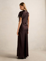 Kody Satin Lace Asym Dress Forever New