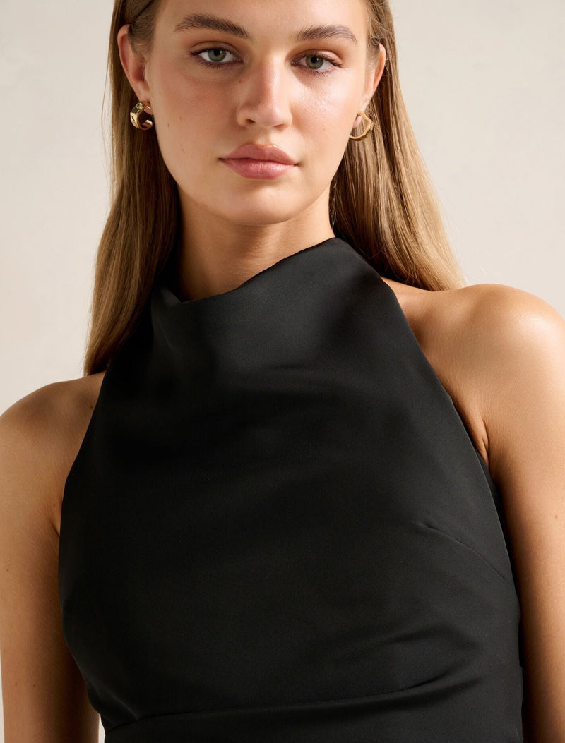 Tina Halter Mini Dress Black | Forever New Tina Halter Mini Dress Black | Forever New