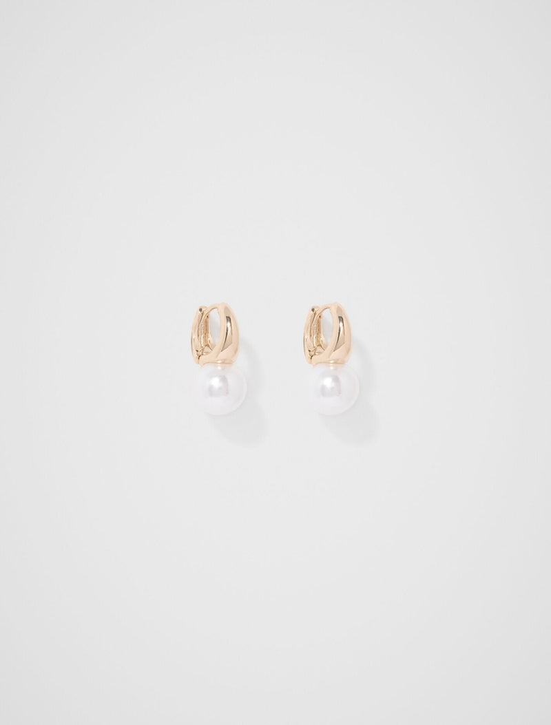 Patricia Pearl Small Drop Earrings 0 Pearl Gold Forever New