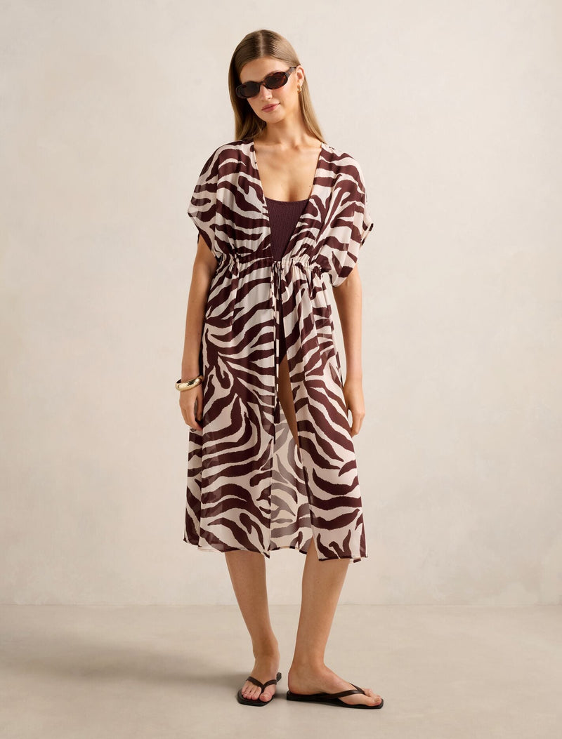 Eliza Summer Kaftan Tula Texture Forever New