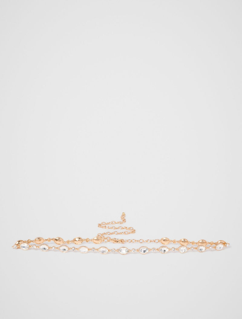 Sara Stone Belt 0 Gold Forever New