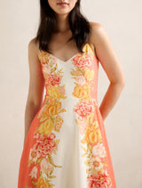 Livvy Strappy Linen Midi Dress Forever New