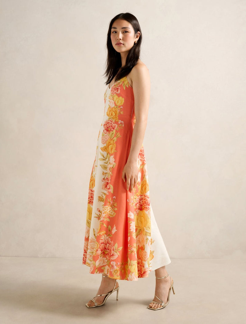 Livvy Strappy Linen Midi Dress Mercia Floral | Forever New Livvy Strappy Linen Midi Dress Mercia Floral | Forever New