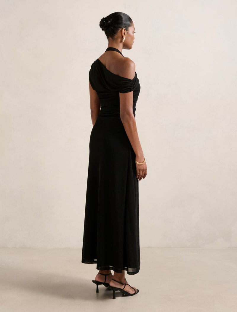Brooklyn Petite Layered Jersey Maxi Dress
