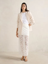 Lilly Lace Column Skirt Forever New