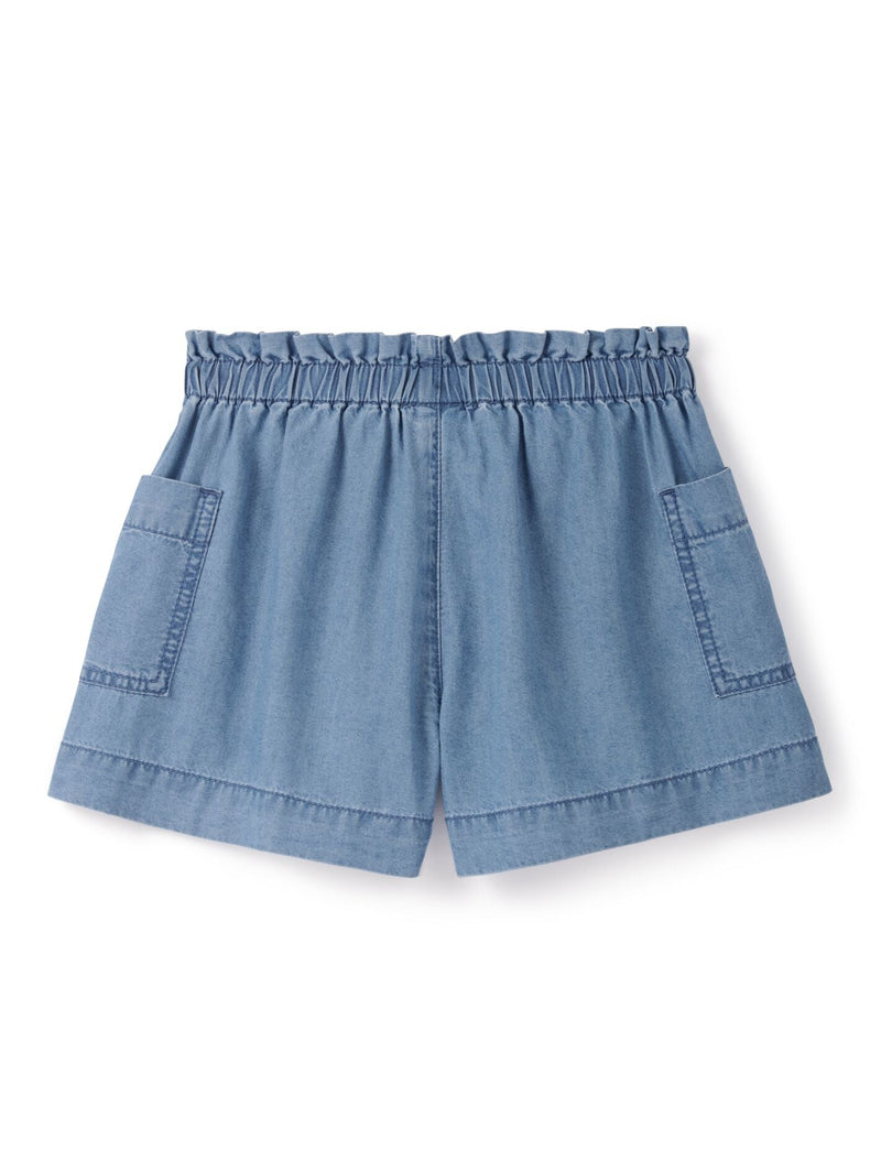 Maeve Chambray Girls Shorts Forever New