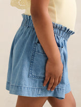 Maeve Chambray Girls Shorts Forever New