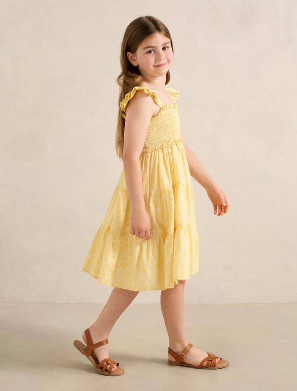 Amelia Girls Shirred Midi Dress Forever New