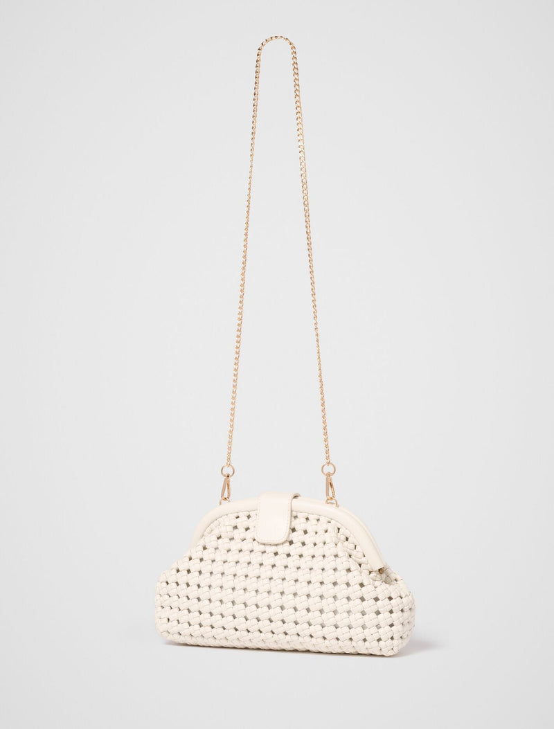 Aspen Open Weave Soft Clutch Forever New