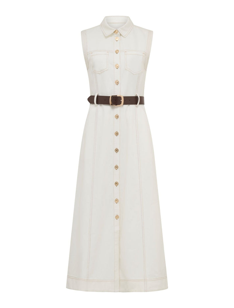 Annalee Sleeveless Shirt Dress Forever New