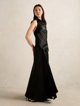 Abby Halter Satin Maxi Dress Forever New