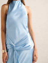Abby Halter Satin Maxi Dress Forever New