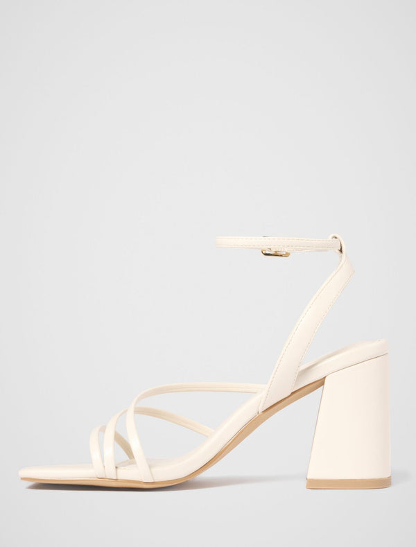 Beth Block Heel Asymmetrical Sandal Forever New