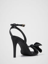 Shayla Side Bow Jewelled Heeled Sandal Forever New