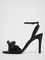 Shayla Side Bow Jewelled Heeled Sandal Forever New