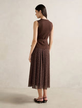Catherine Woven Mix Knit Dress Forever New