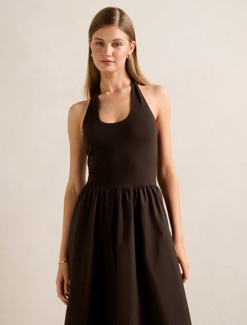 Margot 2 In 1 Halter Midi Dress Forever New