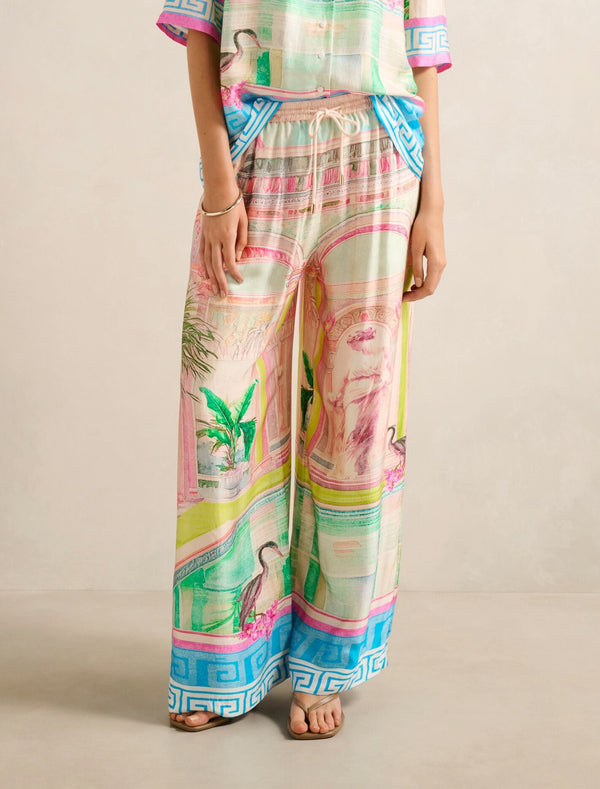 Brooklyn Satin Pants Olympia Holiday Co-ord Forever New