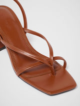 Hallie Toe Thong Block Heel Sandal Forever New