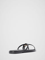 Brynn Toe Thong Trim Flat Sandal Forever New