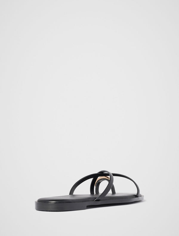 Brynn Toe Thong Trim Flat Sandal Forever New