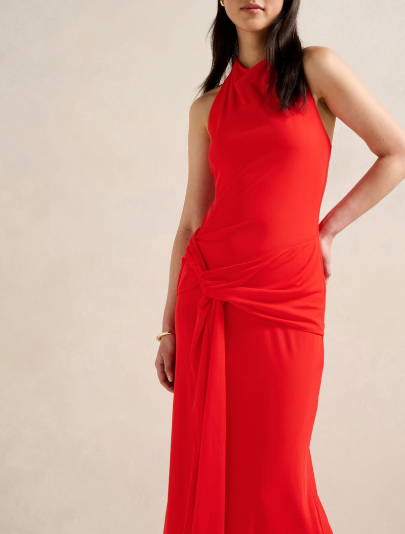 Abby Halter Mesh Maxi Dress Forever New