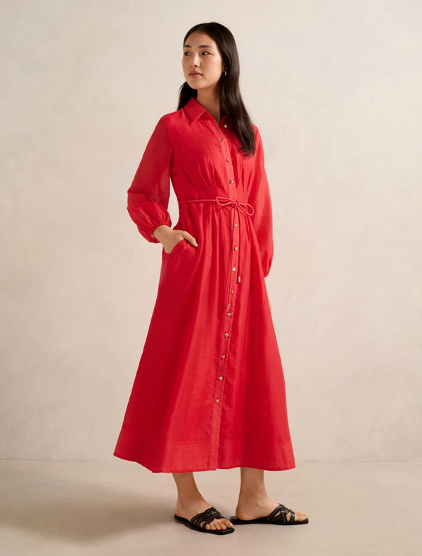 Evelyn Seam Detail Midi Dress Forever New