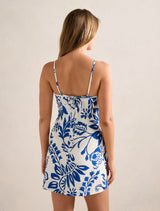 Letty Stretch Linen Mini Dress Forever New