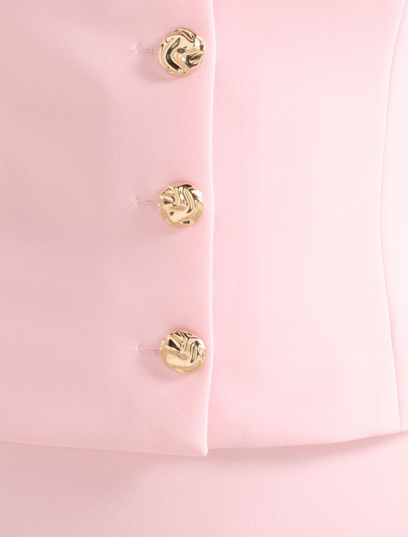Tilly Button Detail Halter Top