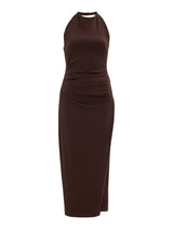 Daphne Halter Column Midi Dress Forever New