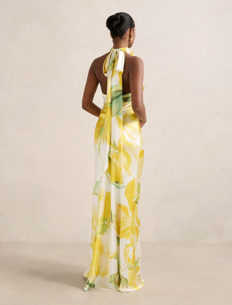 Clementine Petite Satin Maxi Dress Forever New