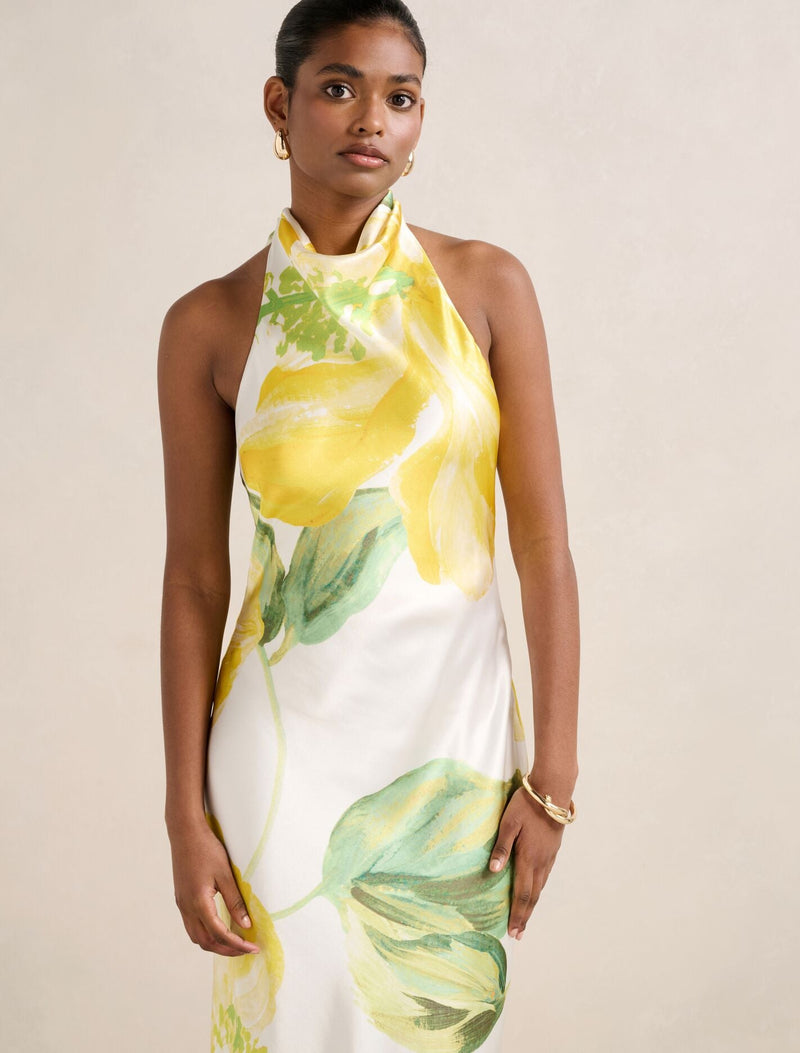 Clementine Petite Satin Maxi Dress Forever New