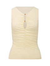 Brynn Beaded Keyhole Top