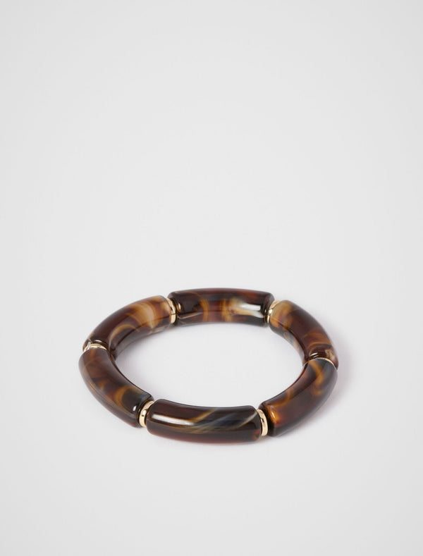 Maya Rectangle Bead Bracelet 0 Brandy Brown Forever New