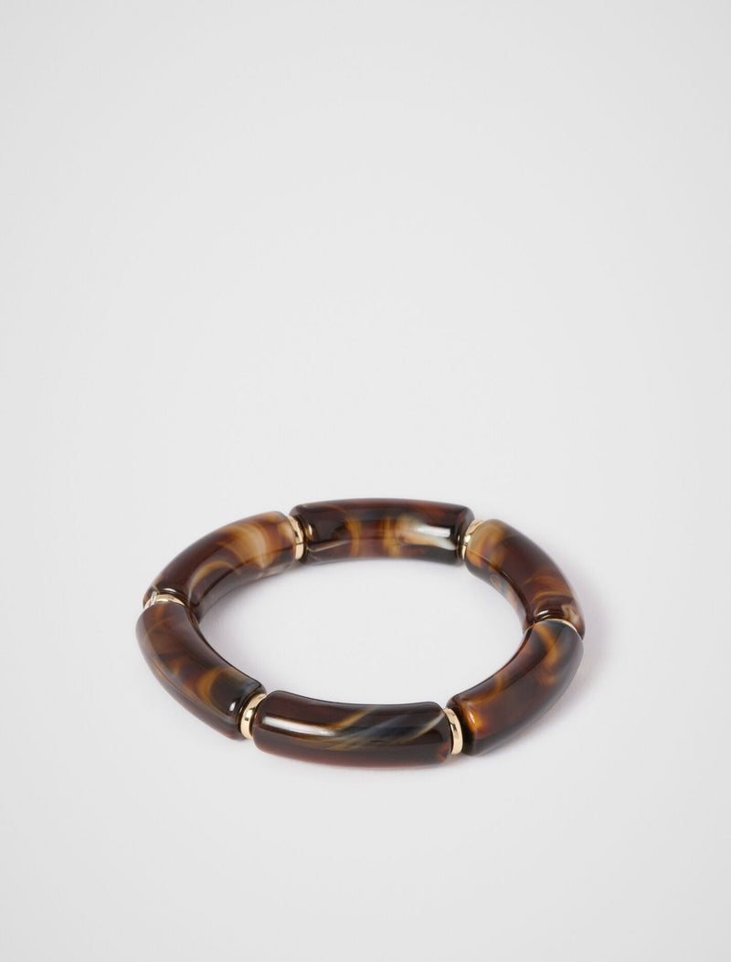 Maya Rectangle Bead Bracelet 0 Brandy Brown Forever New