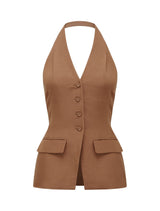 Saxon Petite Halter Waistcoat