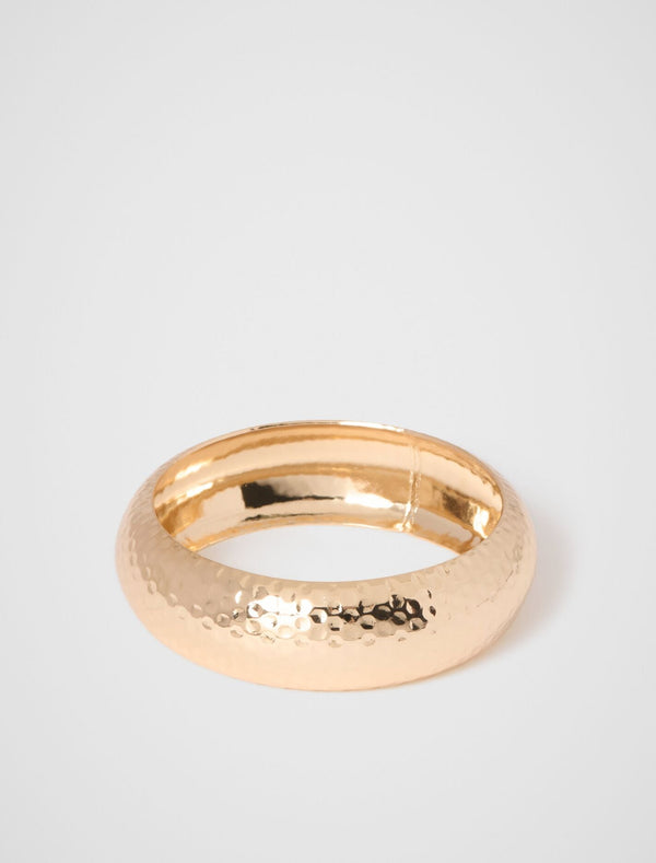 Phoebe Molten Bangle 0 Gold Forever New