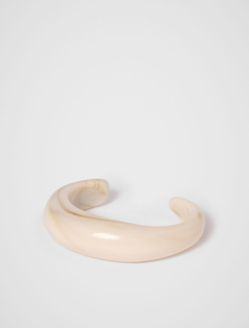 Andrea Resin Cuff Bangle 0 Ivory Forever New