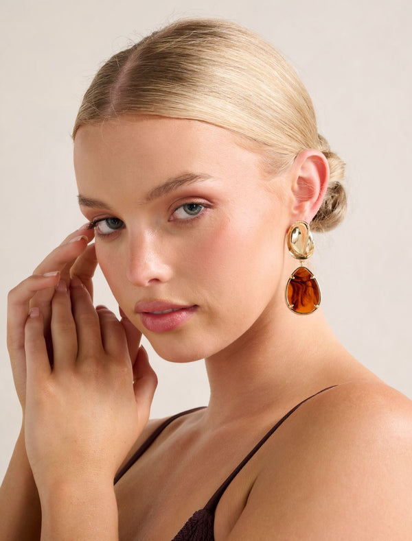 Signature Kia Stone Drop Earrings