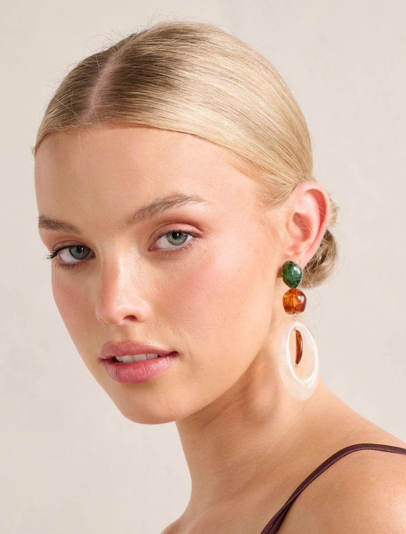 Signature Harper Multi Stone Drop Earrings
