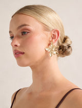 Signature Josephine Large Flower Earrings Forever New