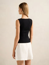 Fleur Asymm Neck Tank Top Forever New