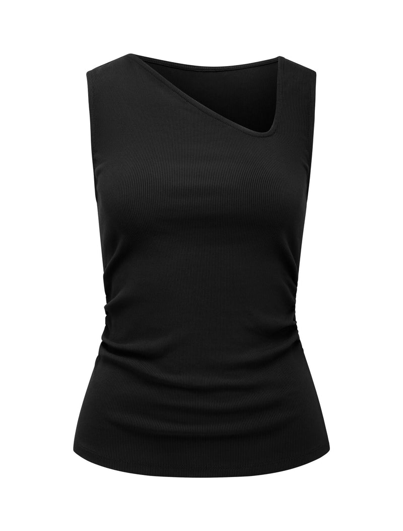 Fleur Asymm Neck Tank Top Forever New