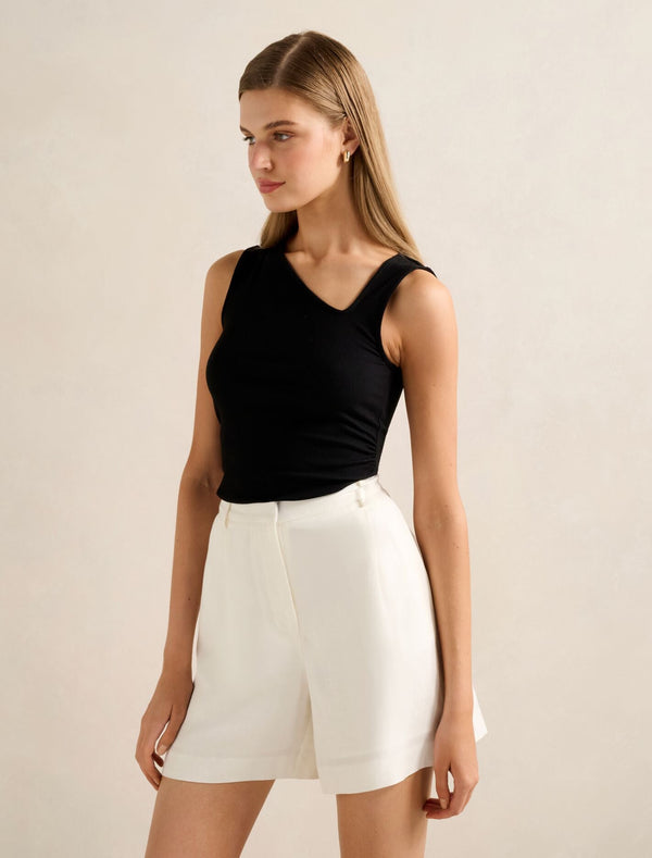 Fleur Asymm Neck Tank Top Forever New