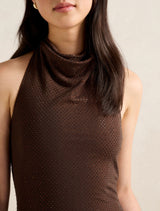 Ariana Halter Heatseal Maxi Dress Forever New