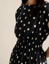 Callie Elastic Waist Midi Dress Forever New