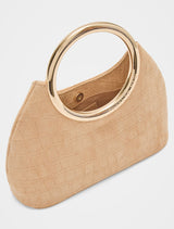 Delta Round Metal Handle Clutch Forever New