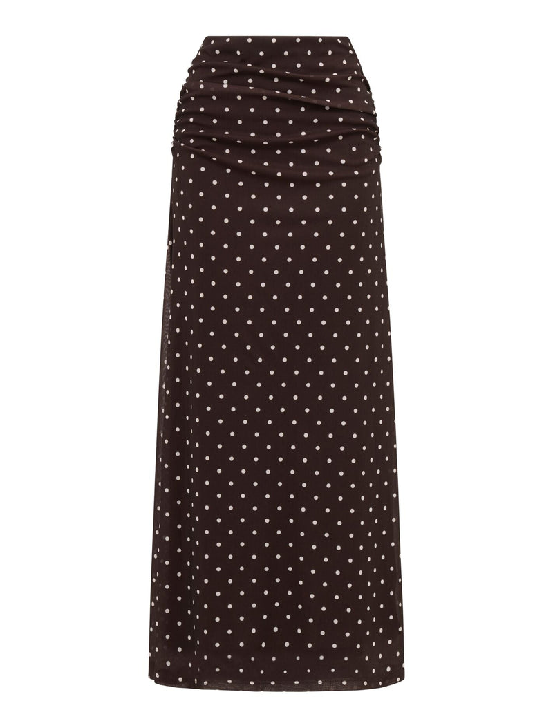 Mimi Flute Maxi Skirt Forever New